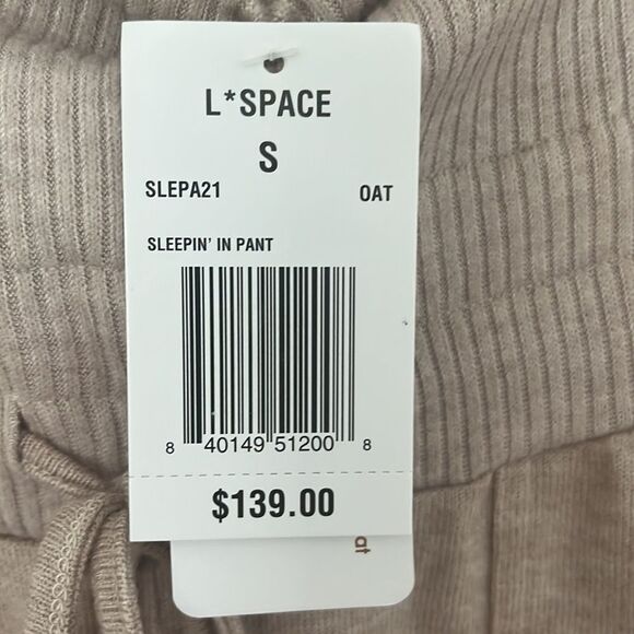 L Space Sleepin In Pant in Oatmeal NEW NWT - Picture 5 of 7
